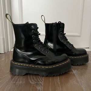 Dr. Martens Jadon platform boots in smooth leather